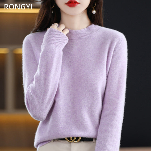 Cozy Chic Pure Wool Sweater for Women