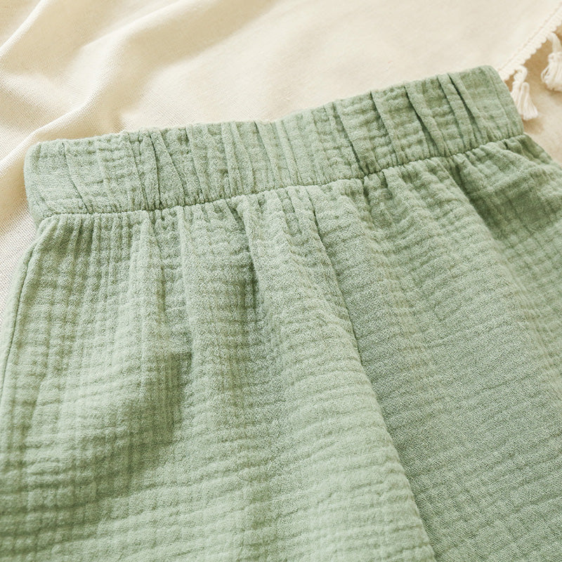 Springtime Chic Cotton Pants for Girls 3-8