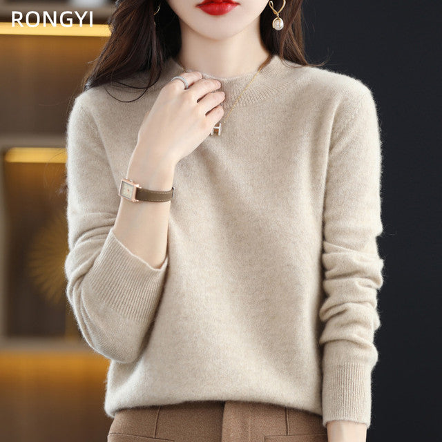 Cozy Chic Pure Wool Sweater for Women