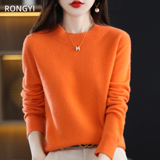 Cozy Chic Pure Wool Sweater for Women