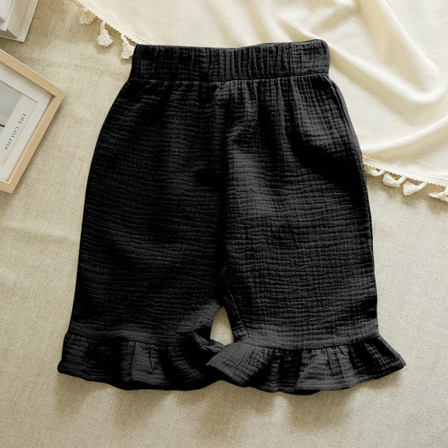 Springtime Chic Cotton Pants for Girls 3-8