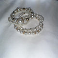 Faux Pearl and Gold Beaded Bracelet Set
